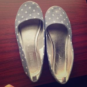 Old Navy Blue and white starred flats